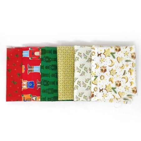 6 Fat Quarter di Natale - 2117 Roberta De Marchi - 1