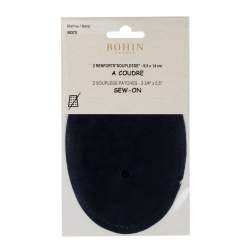 Bohin, Toppe Ovali Scamosciate da Cucire 9.5 x 14 cm, Blu Marine Bohin - 2