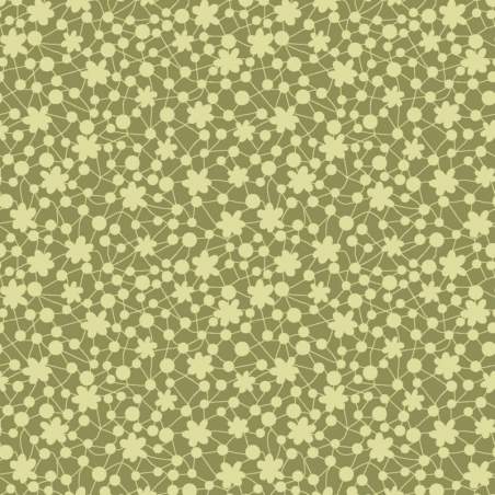 Oasis Fabrics, Tessuto Verde Chiaro con Piccoli Fiori Oasis Fabrics - 1