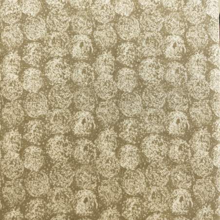 Benartex Sew Vintage, Tessuto Grigio con Fiori Colorati