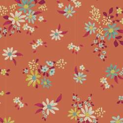 Tilda Chic Escape Daisyfield Ginger, Tessuto Arancione con Campo di Margherite Tilda Fabrics - 2