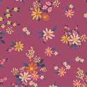 Tilda Chic Escape Daisyfield Plum, Tessuto Viola con Campo di Margherite Tilda Fabrics - 2