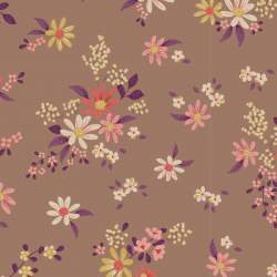 Tilda Chic Escape Daisyfield Taupe, Tessuto Marrone con Campo di Margherite Tilda Fabrics - 2