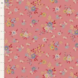Tilda Chic Escape Daisyfield Pink, Tessuto Rosa con Campo di Margherite Tilda Fabrics - 1