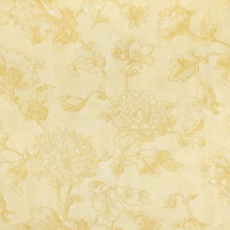 Moda Fabrics Astor Manor by 3 Sisters, Tessuto per retro crema con grandi fiori tono su tono