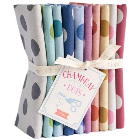 Tilda Chambray Basics, 15 Fat Quarter 50 x 55 cm Tilda Fabrics - 1