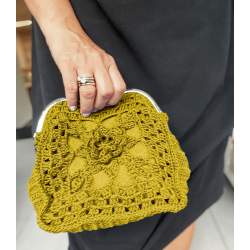 Pochette a Uncinetto Clutch Flower Bag - Realizzata Roberta De Marchi - 7