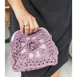 Pochette a Uncinetto Clutch Flower Bag - Realizzata Roberta De Marchi - 9