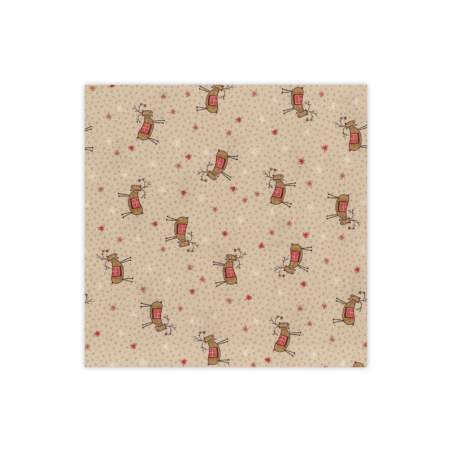 1 Fat Quarter Scandinavian Christmas by Lynette Anderson - Cream Lecien Corporation - 1