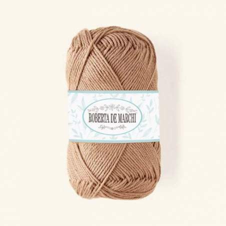 Gomitolo 100% Cotone OEKO-TEX - 50 gr / 160 m - Nocciola Roberta De Marchi - 1