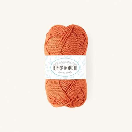 Gomitolo 100% Cotone OEKO-TEX - 50 gr / 160 m - Arancione Carota Roberta De Marchi - 1