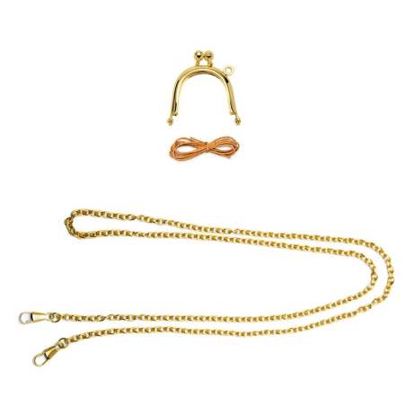 Yellow Gold Teardrop Clasp, Chiusura Oro Giallo a Goccia 3,80 cm