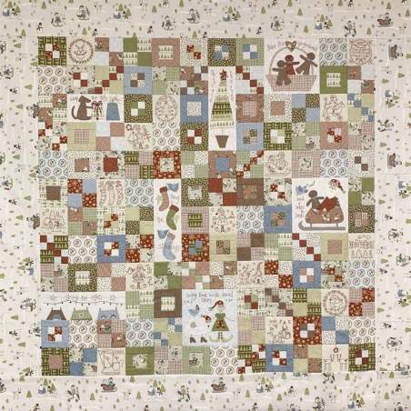 Make Ready for Christmas Quilt - Cartamodello e Pannello da Ricamare per le Applicazioni The BirdHouse - 1