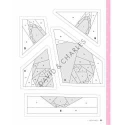 100 Paper Pieced Quilt Blocks, Fun foundation pieced blocks for happy sewing by Sarah Callard David & Charles - 6