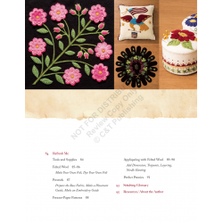 A New Dimension in Wool Appliqué - Baltimore Album Style by Deborah Gale Tirico C&T Publishing - 4