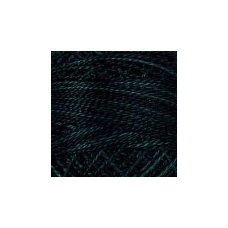 Valdani, Filato da Ricamo Pearl Cotton 12 Colorfast,  Variegated O572 - Blue Blackbird - blue-tealish black Valdani Inc. - 1