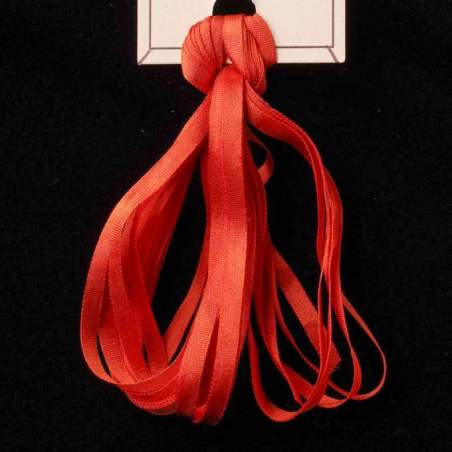 Nastro di Seta Tinta Unita, 9513 Persimmon - Silk Ribbon, Treenway Silks Treenway Silks - 1