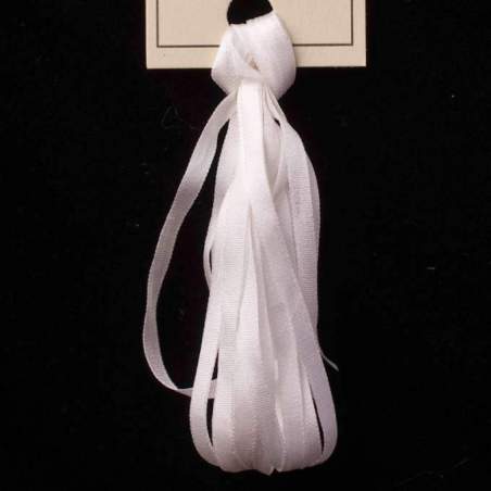 Nastro di Seta Tinta Unita, 0 Natural White - Silk Ribbon, Treenway Silks Treenway Silks - 1