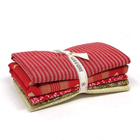 Bundle Christmas Love, Pacchetto 5 tessuti 55x45 cm RDM - 1