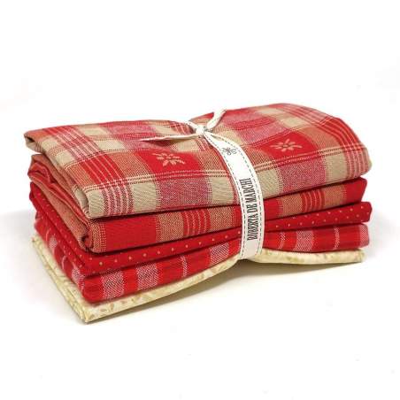 Bundle Christmas Love, Pacchetto 5 tessuti 55x45 cm RDM - 1