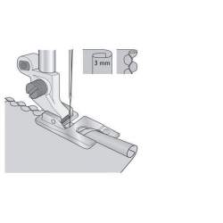 Piedino orlatore 3 mm “Bambola” - Husqvarna Viking 3 mm Shelled Rolled Hem Foot Husqvarna Viking - 2