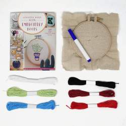 Kit per principianti con 11 progetti creativi - Creative Ways with Embroidery Hoops Stim Italia srl - 2