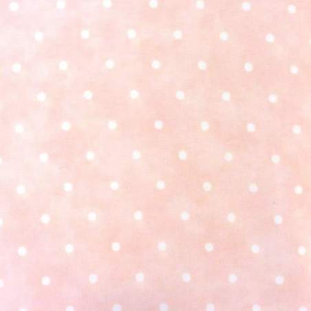 Moda Fabrics, Tessuto rosa sfumato con pois bianchi da 5 mm Moda Fabrics - 1