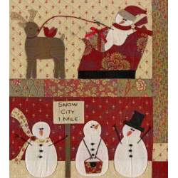 Bunny Hill Designs, Cartamodello del quilt Merry, Merry Snowmen Bunny Hill Designs - 3