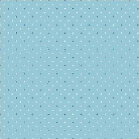 Windham Fabrics, Sky Bud Dot, Tessuto azzurro con dots bianchi e blu Windham Fabrics - 1