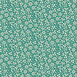 Tilda Pie in the Sky Cloudpie Tealgreen- Tessuto Verde Menta con Piccoli Fiorellini Panna Tilda Fabrics - 1