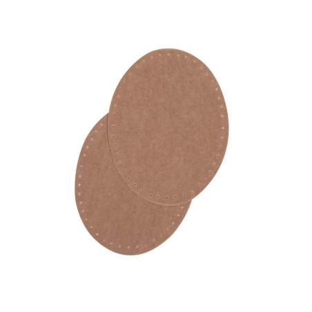 Bohin, Toppe Termoadesive Ovali Scamosciate 8 x 10,5 cm, Beige