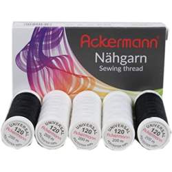 copy of Set di 6 filati per cucire 100% Cotone da 500m - Ackerman Natural Ackermann - 1