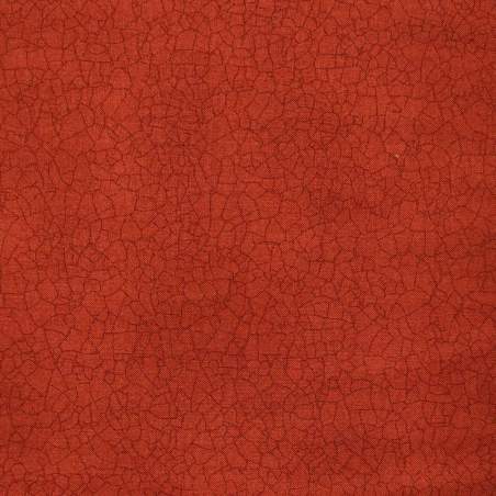 Moda Fabrics Crackle Basic - Tessuto Rosso mattone con crepe