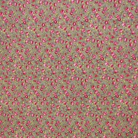 Tessuto Tortora con Rose Rosse - Windermere Prints, Moda Fabrics Moda Fabrics - 1