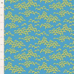 Tilda Bloomsville Cottonbloom Sky - Tessuto Azzurro Cielo con fiori di cotone Tilda Fabrics - 2