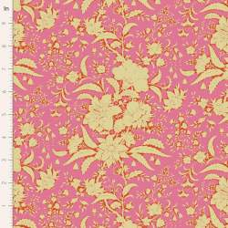 Tilda Bloomsville Abloom Pink - Tessuto Rosa e Giallo Fiorato Tilda Fabrics - 2