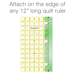 Guida per quadrati composti da 2 triangoli, per qualsiasi righello patchwork - Seam Allowance Addition Guideline 4 Quilting - 5