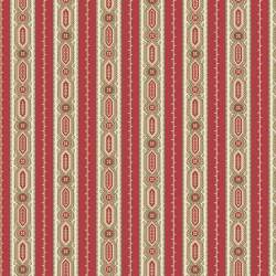 Cocoa Pink Moss Clemantis, Tessuto Rosso con disegni astratti - Edyta Sitar Andover - 2