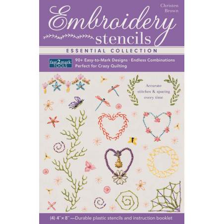 Embroidery Stencils Essential Collection - Stencil Essenziali per Ricamo C&T Publishing - 1