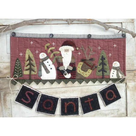 S is for Santa - Cartamodello Applique su Lana Natale, Heart to Hand Heart to Hand - 1