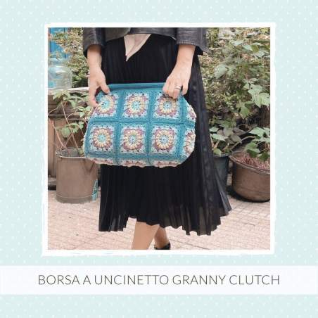 copy of Borsa Granny a Uncinetto con Chiusura Clutch - Kit in Cotone Roberta De Marchi - 1