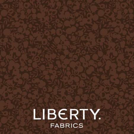 Wiltshire Shadow Chestnut, Tessuto Marrone Castagna tono su tono - Liberty Fabrics Liberty Fabrics - 1