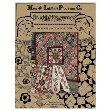 Bradshaws Corner - Cartamodello per Quilt e Table Runner, by Max & Louise Pattern Co. Heart to Hand - 1
