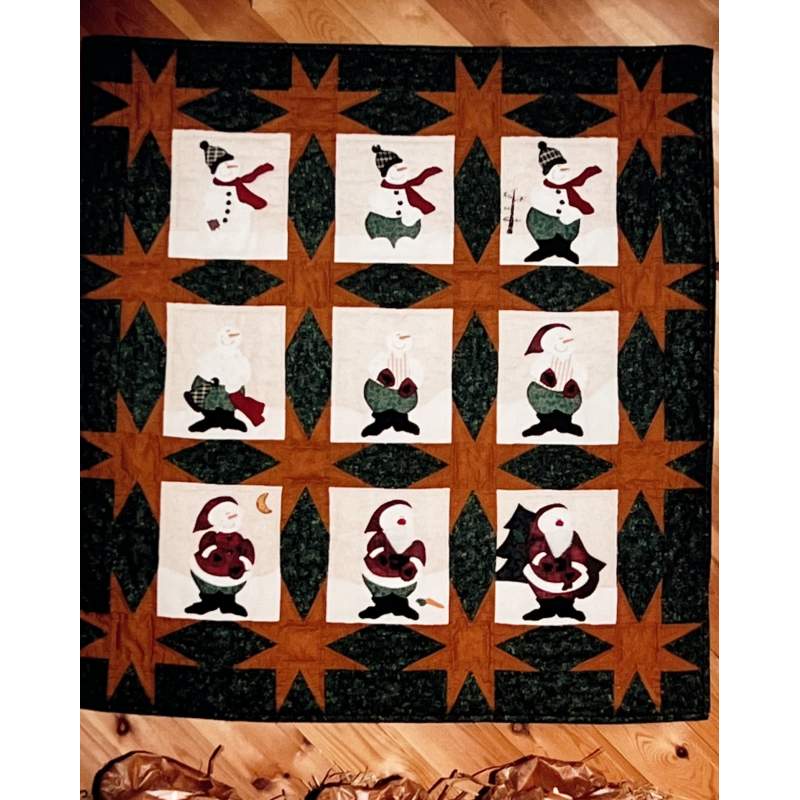 The snowman's secret- Cartamodello per Quilt, by Bobbin Bobbin - 1