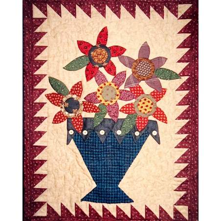 Flowers for Mom- Cartamodello per Quilt, by Bobbin Bobbin - 1