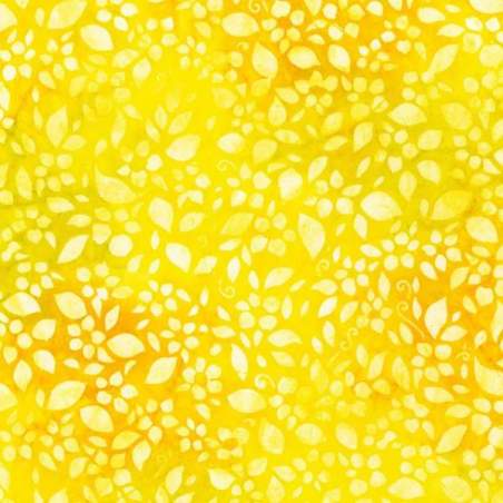 Artisan Batiks: Floral Fantasy Collection, Tessuto Yellow - Robert Kaufman Robert Kaufman - 1