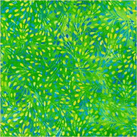 Artisan Batiks: Floral Fantasy Collection, Tessuto Seeds Leaf - Robert Kaufman Robert Kaufman - 1