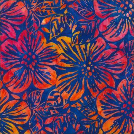 Artisan Batiks: Floral Fantasy Collection, Tessuto Ocean - Robert Kaufman Robert Kaufman - 1