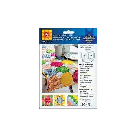 Ez Quilting Octagon Acrylic Tool - Squadra Patchwork Ottagono in acrilico