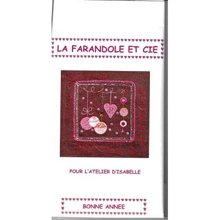 Kit per realizzare il pannello Bonne Annee - La Farandole et cie pour l'Atelier d'Isabelle Roberta De Marchi - 1